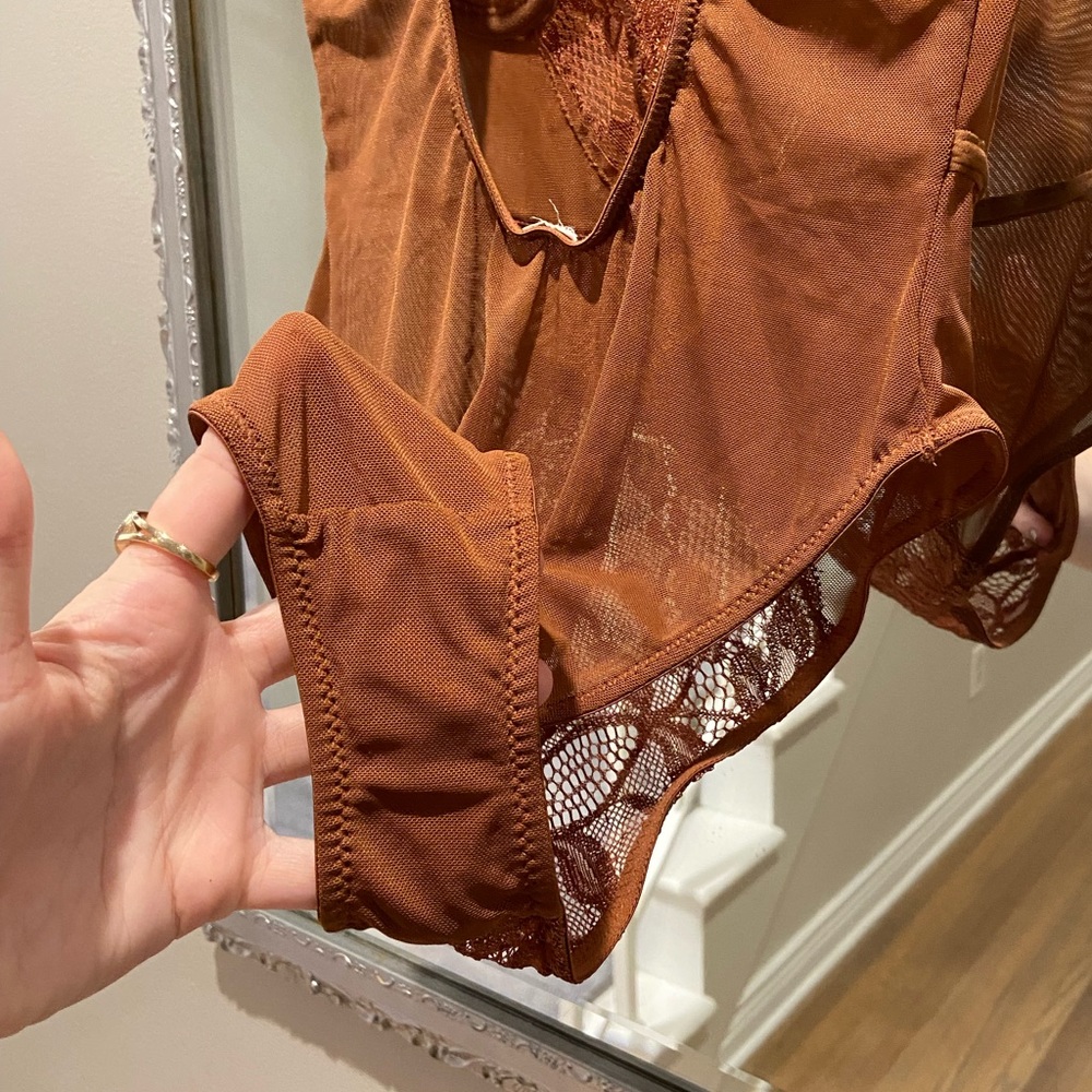 Forever 21 Lace and Mesh Bodysuit - Picture 2 of 6